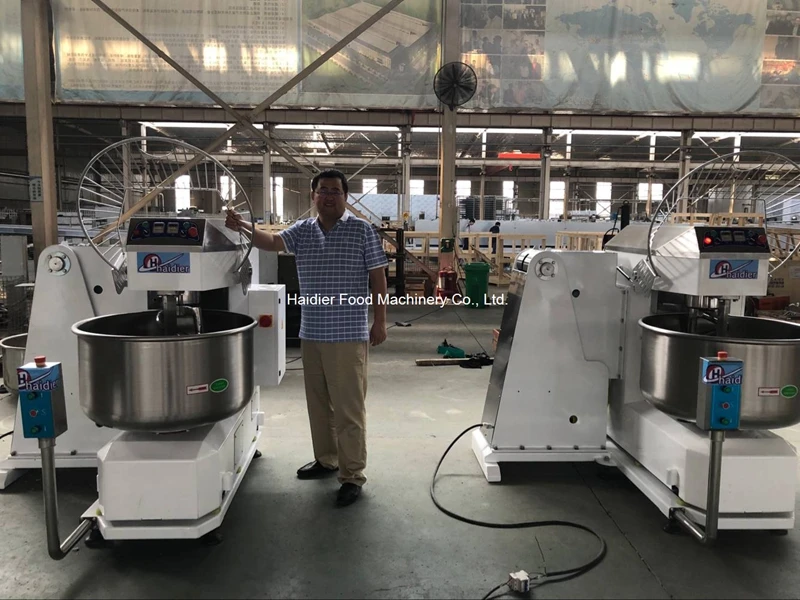Haidier Automatic Tipping Dough Mixers Removable Bowl Spiral Mixers