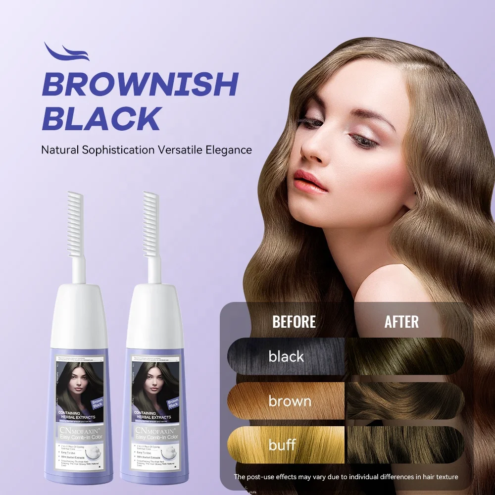Hot sale semi-permanent hair dye cream with remover comb home hair hair color cream wholesale