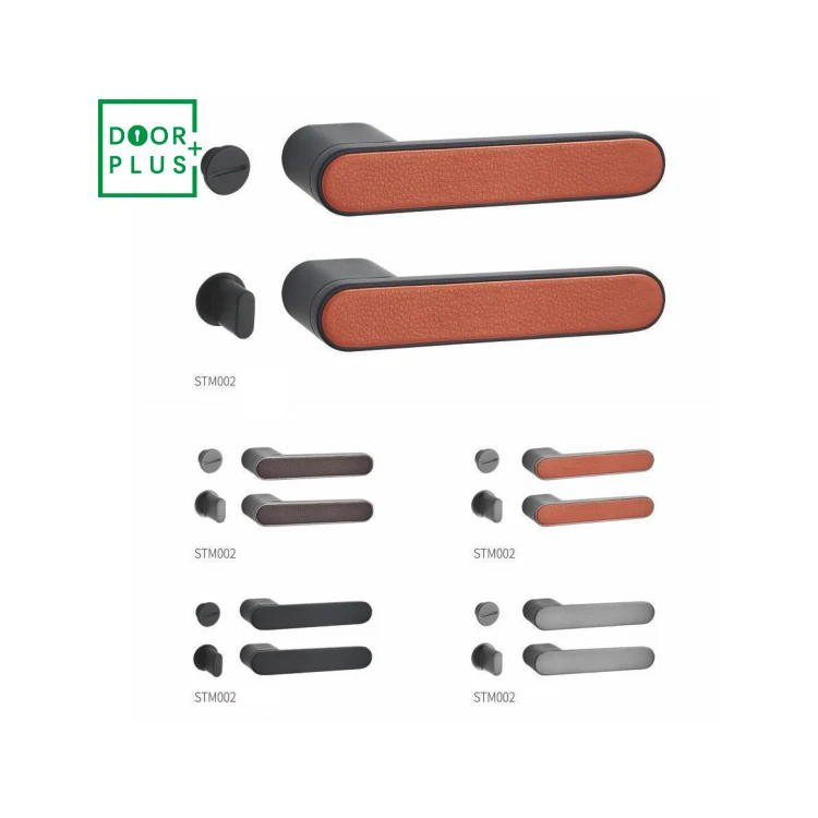 Модный дверной аксессуар Doorplus, внешний кожаный замок конфиденциальности для помещений, дверные ручки из цинкового сплава