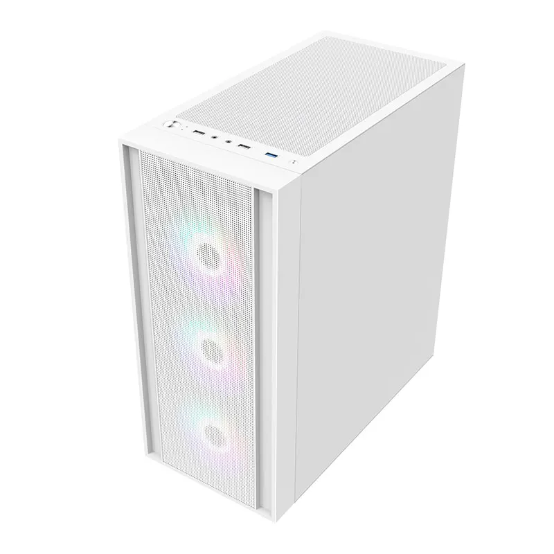 NEW Design Mid Tower Gaming PC Case ATX with USB3.0 Cool Aluminum Alloy Style M-ATX Form Factor with Fan Cooler