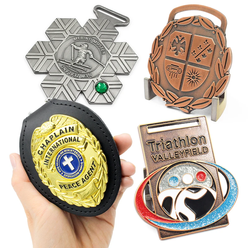 Medallion Gold Sliver Brass Custom Soft Enamel Metal Sports Runner Cheap Awards Judo 3D Marathon Medals And Trophies