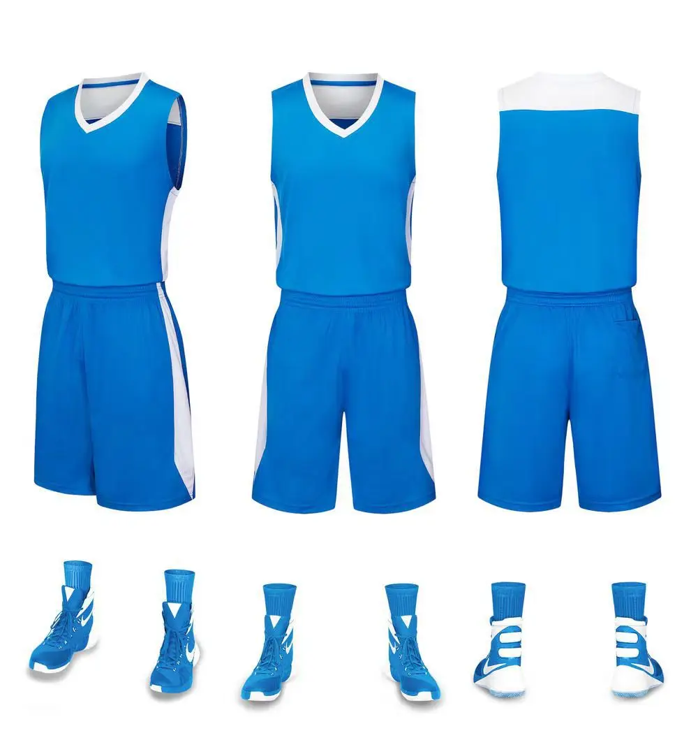 Basketball Uniform Adult Game Breathable and Sublimation Set Sports Team Uniform Large-sized Jersey Customization