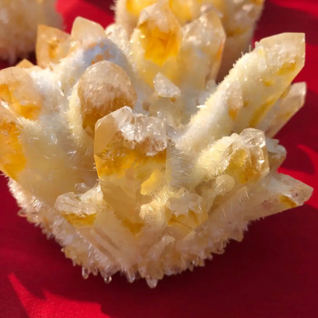 Wholesale synthetic quartz citrine quartz crystal cluster for sale