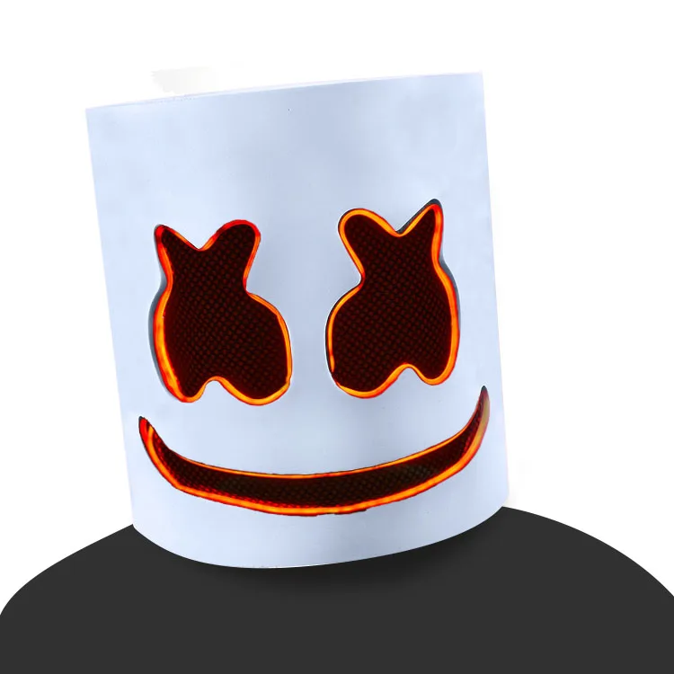 Halloween dancing party marshmallow light up mask
