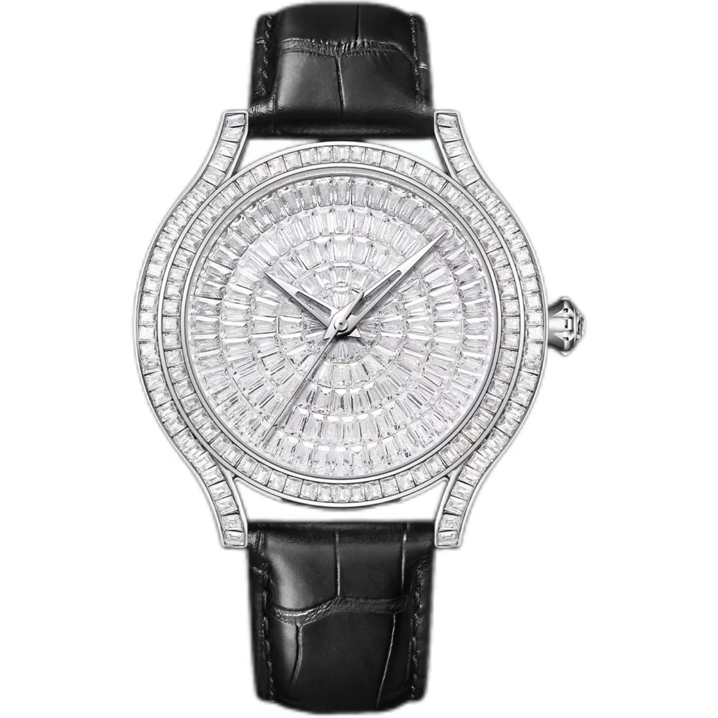 Hot sale Hip Hop Luxury Men Ice Out Mechanical Watch Full  Automatic Diamond Watches For Men