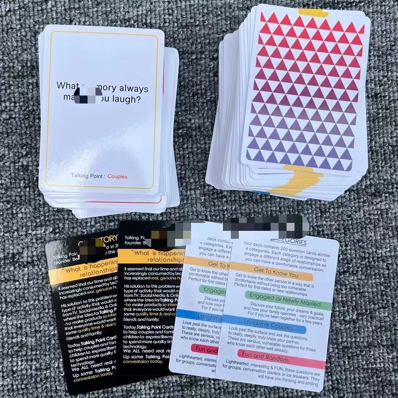 Factory wholesale custom flashcards card sets adult drinking card games drunk game cards