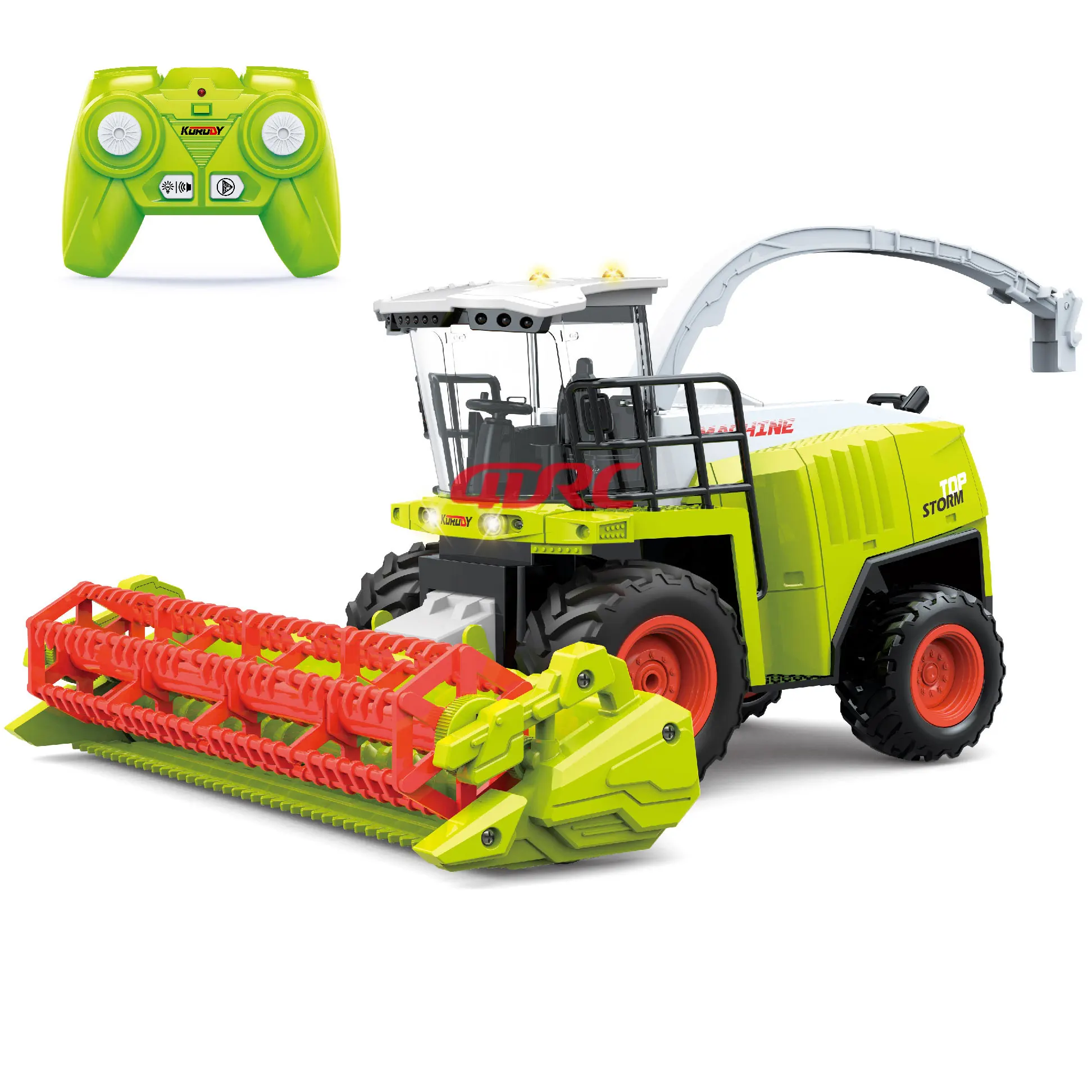 4DRC 2.4g 6 Channel Rc Farmer Car Radio Control Tractor Truck Toys 1/24 Rc Farmer Car Toy Remote Control Harvester Tractor Toys