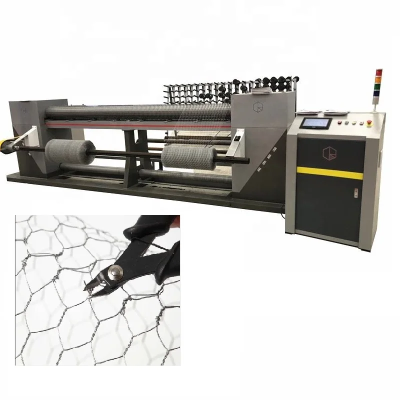 China manufacturer professional galvanized Pvc Coated hexagonal gabion wire mesh manufacturing machines