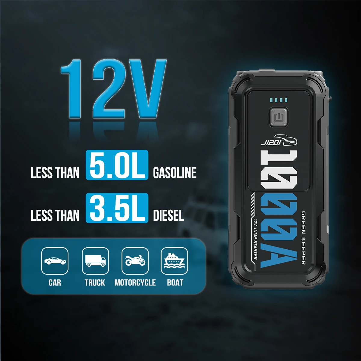 Car Emergency Start Power Supply 10000ma 1000a 12v Portable Power Bank Jump Starter For Car Booster Battery Starting Device