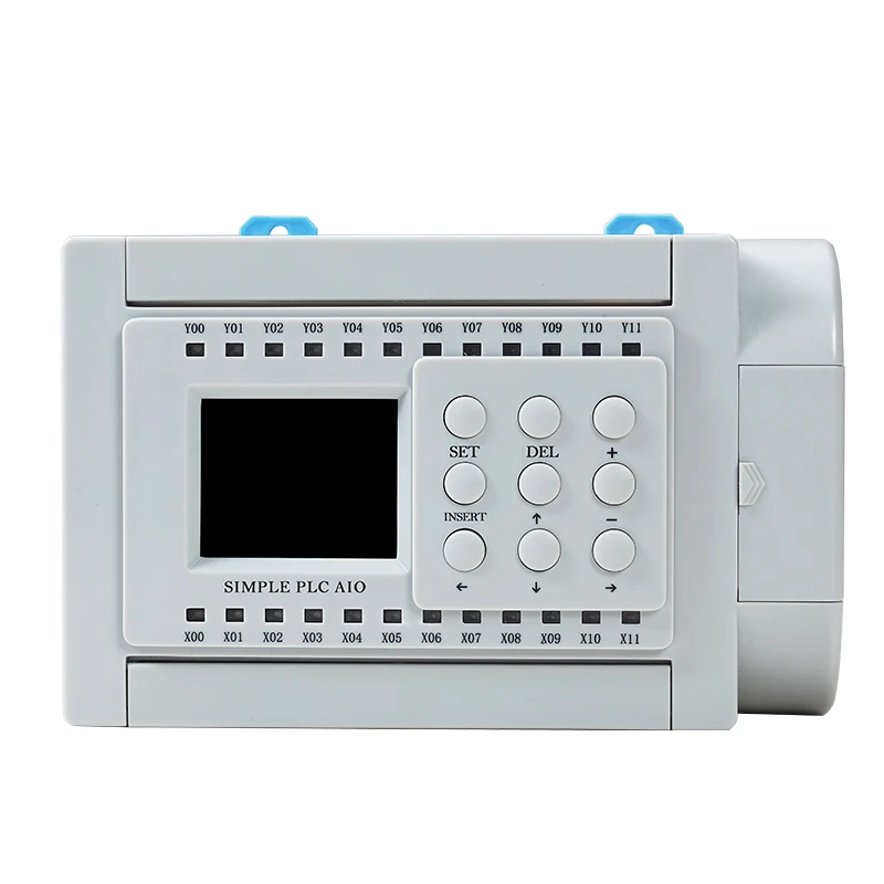 Huaqingjun 12-in 10-out Relay Output PLC 2AI 2AO 0-20mA 1-channel Pulse Output WIFI PLC for Inverter & Converter