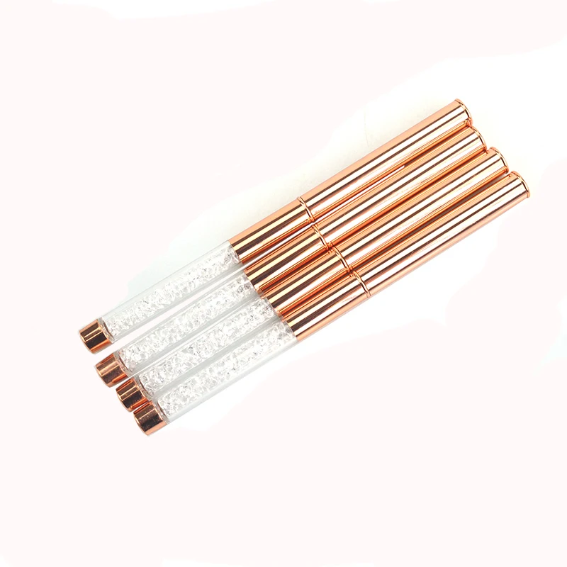2020 Wholesale Acrylic Brushes Rhinestone Nail Brushes 100% Pure Kolinsky Nail Art Brush