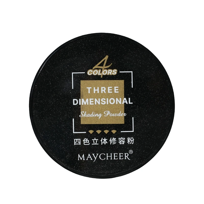 Maycheer Face 4 Colors Highlight Bronzer Contour Pressed Powder Palette  Compact Makeup Contour