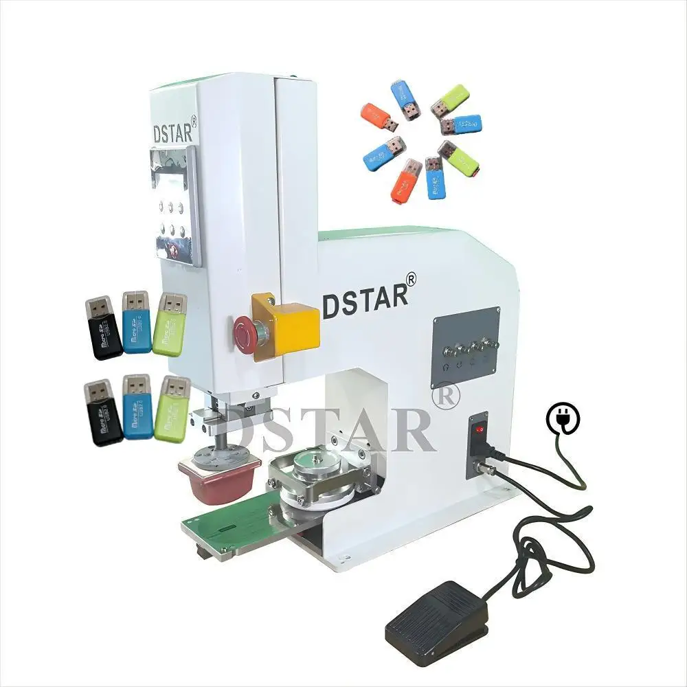 DX-UT125-90 MINI Pad Printer USB Flash Drive Logo  Pneumatic Ink Cup Pad Printing Machine