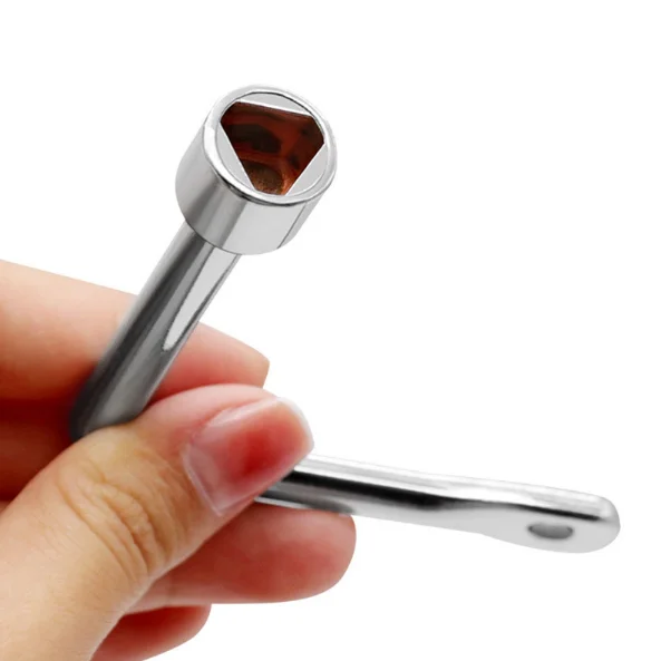 Internal triangular elevator key wrench multi-purpose valve key universal internal triangular wrench