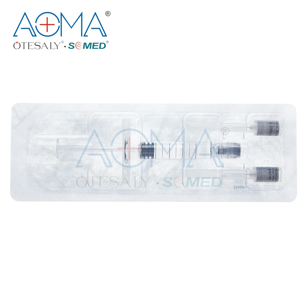 
CE ISO Approved 1ml Hyaluronic Acid Injectable Filler Women Men for Anti Wrinkle Nasolabial Folds with 0.3% Lido 