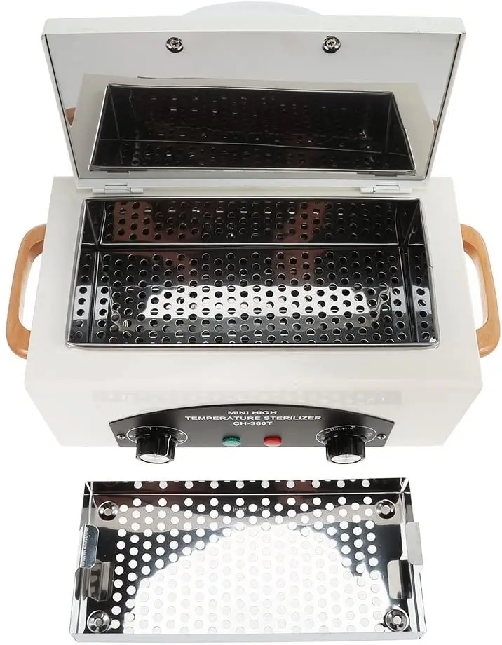 Dry Heat High Temperature Sterilizer Nail Tools Hot Air Disinfection Cabinet Manicure Pedicure Salon Machine