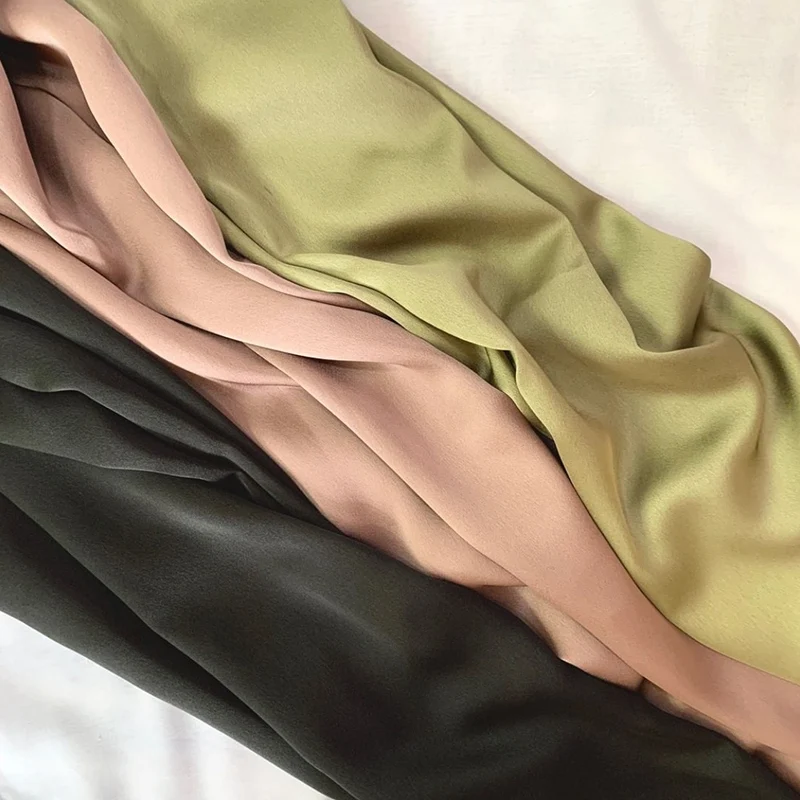 2022 New Arrival Luxury Muslim Medina Silk satin scarf High Quality Islamic Stretch Satin Silk Hijab QK203