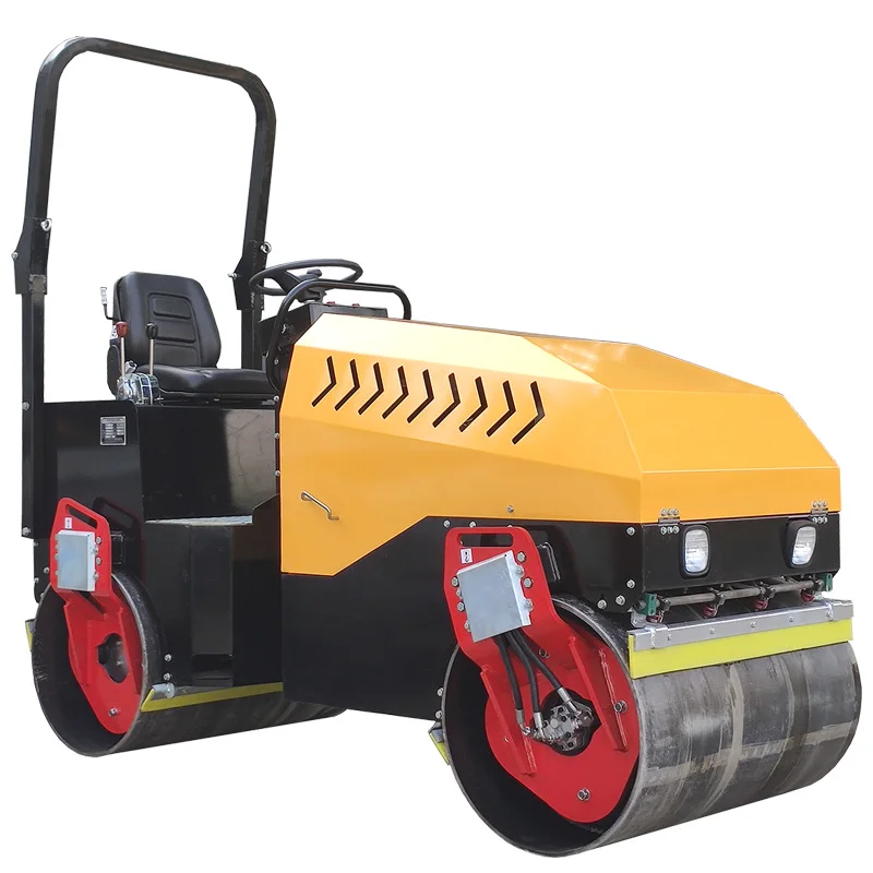 Asphalt road paving compaction 3 ton vibratory twin drum roller sales price Driving type double drum 3 ton road roller