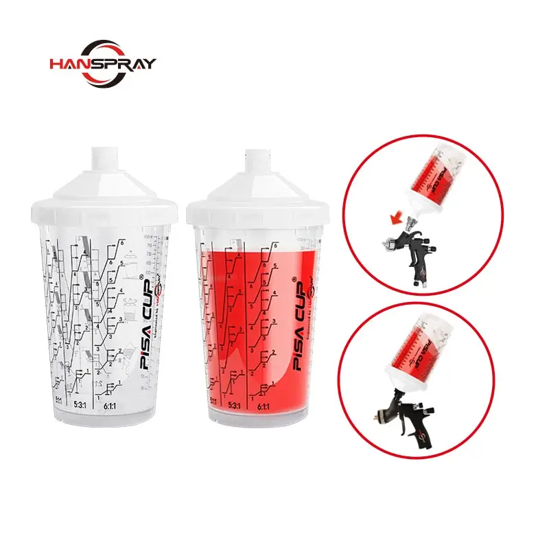 Fluid Nozzle HVLP Spray Paint Gun Industrial Air Power Agricultural  paint spray gun with 600cc cup