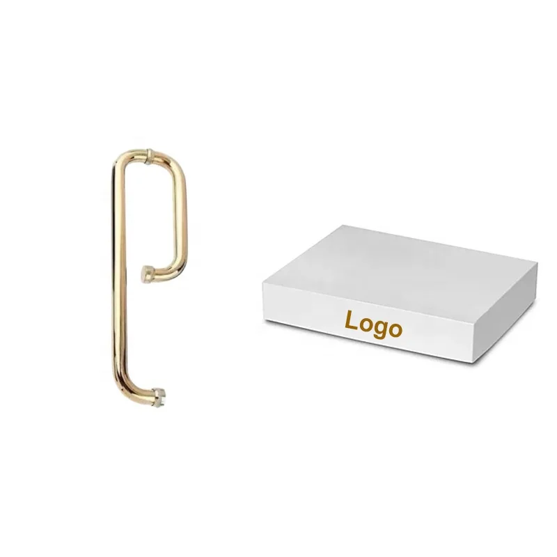 Stainless Steel Shower Door Handle Fittings Bathroom Tempered Glass Door Hardware Accessories