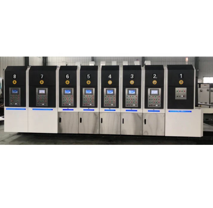 automatic high speed flexo printing slotting die cutting machine for corrugated paperboard making machine