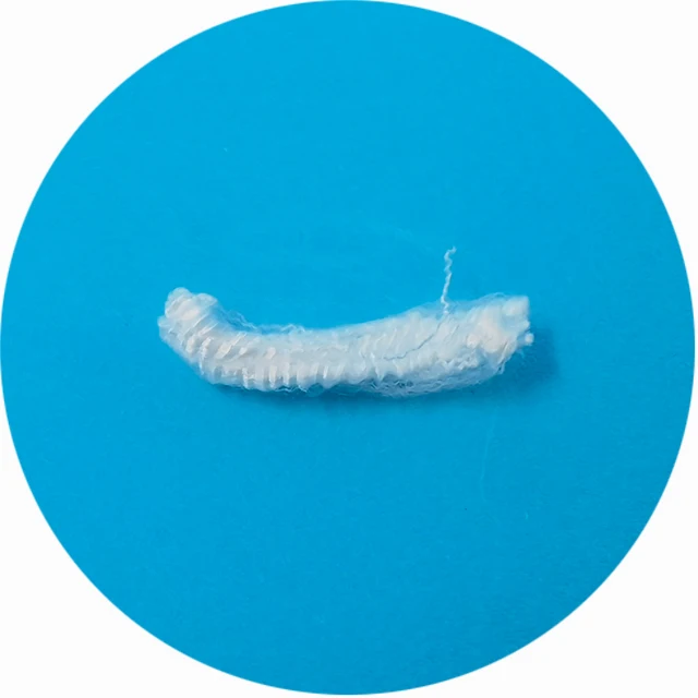 Virgin 0.7D 32mm micro down like fiber for filling pet toy