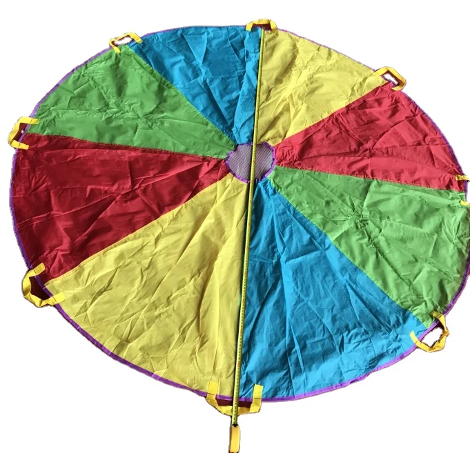children play 6ft parachute kids outside outdoor play parachute