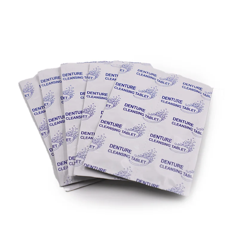 Minty Fresh and Clean Removes Odor & Plaque Denture Cleaning Tablets for Dental Appliances