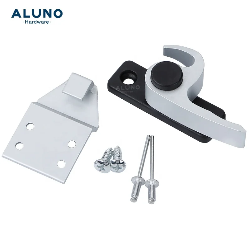 OEM/ODM Rustproof Silver Aluminium Accessories Safety Crescent Lock Door Locks