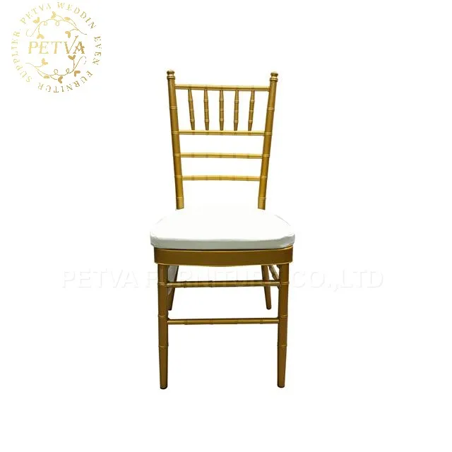 white gold banquet wedding chiavari chair
