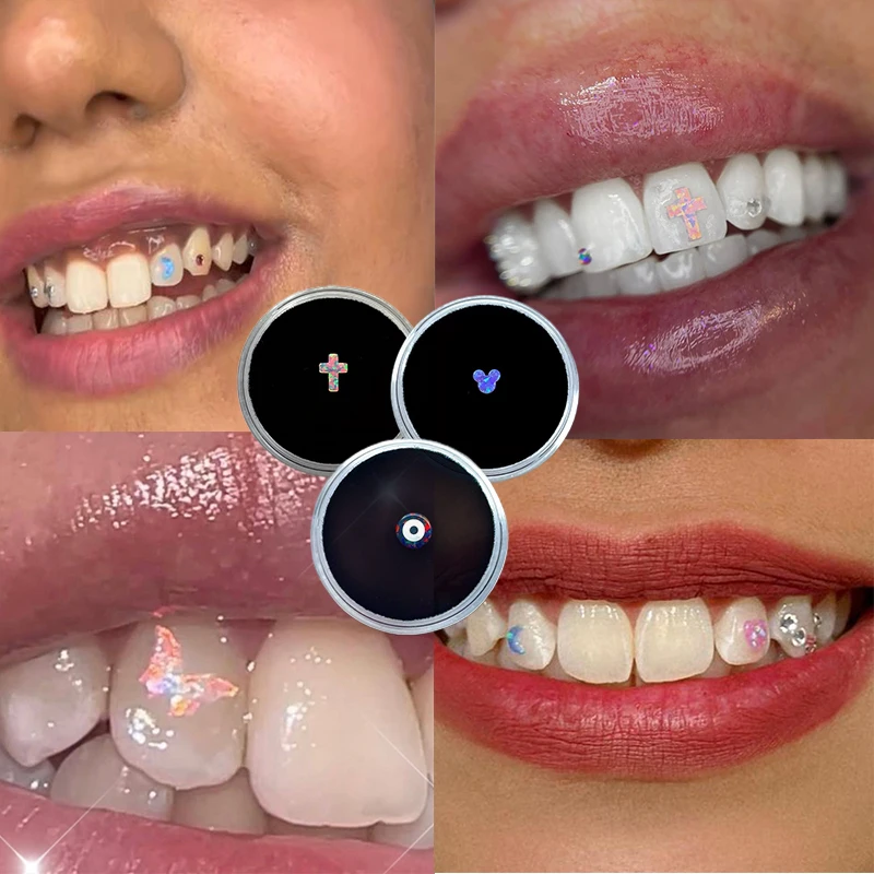 Wholesale Hot Sale opal tooth gems dental jewelry making kit stones for teeth