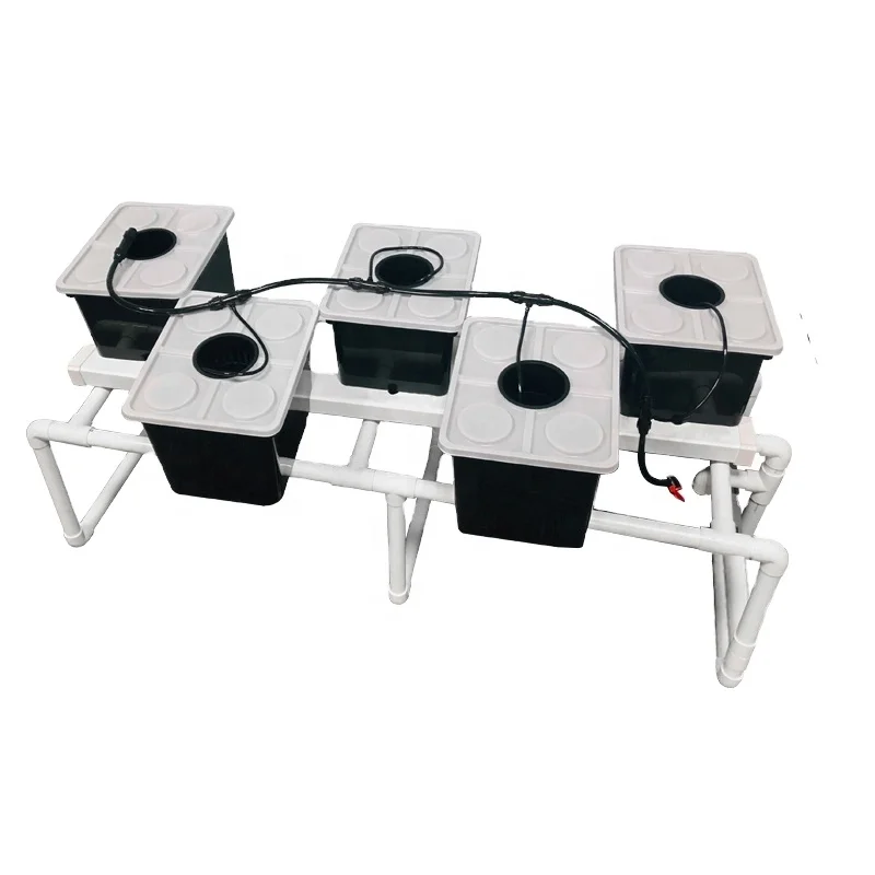 Square Plastic Flower Pot  Nft Channel Vertical Hydroponics Tomato Hydroponic Strawberry Dutch Bucket Indoor