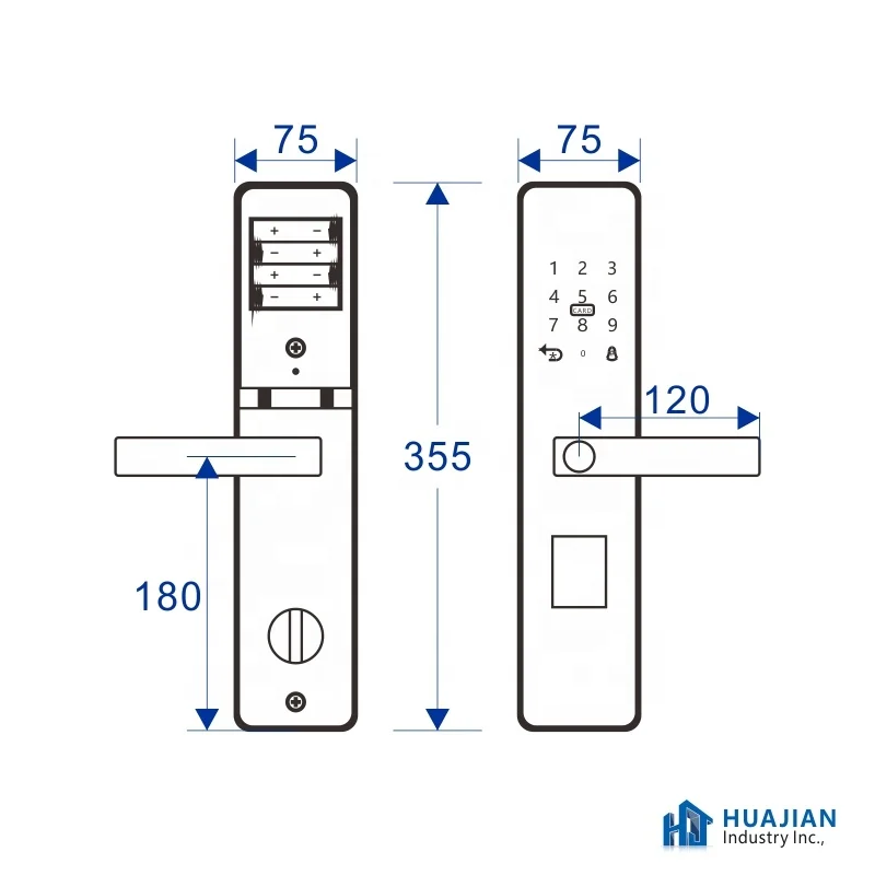 Качественный смарт-замок со сканером отпечатков пальцев и разблокировкой паролем