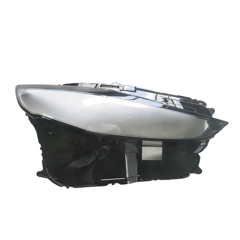 PORBAO car black border transparent headlight glass lens cover 19-23 year for CX30