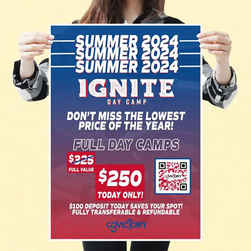 High Gloss Double-Sided Printing Paper Glossy Laminated Product Custom Advertising Poster Printed CMYK Color Poster Printing