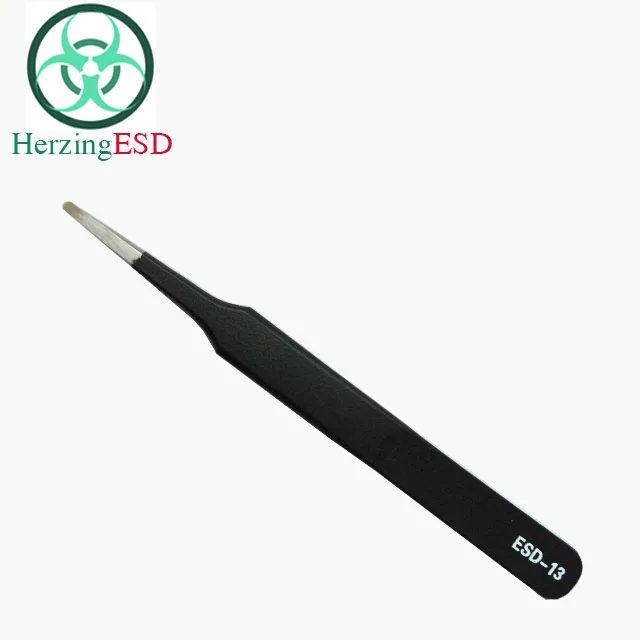Высокое Качество Электронный ESD-14 ESD черный Пинцет из нержавеющей