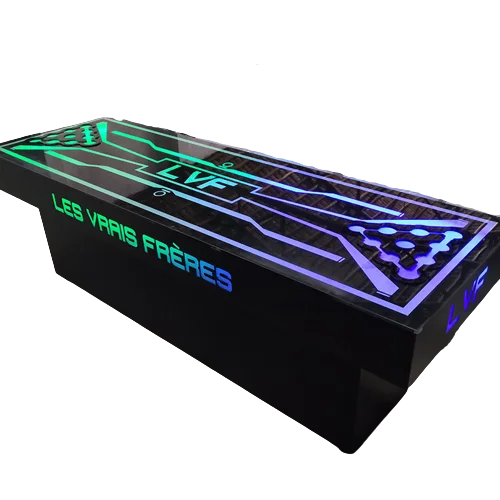 Best-selling New bar entertainment interactive table pitching game table  LED Beerpong  table