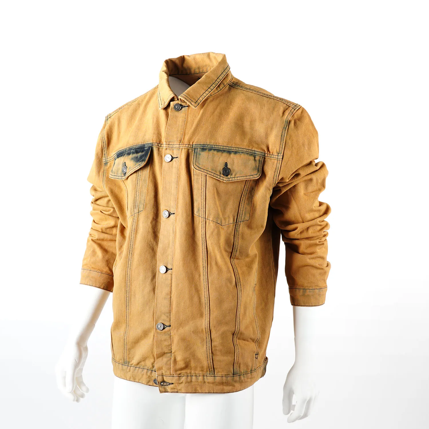 SKYKINGDOM low price in stock jeans jacket man yellow plus size jackets men custom logo jean jacket