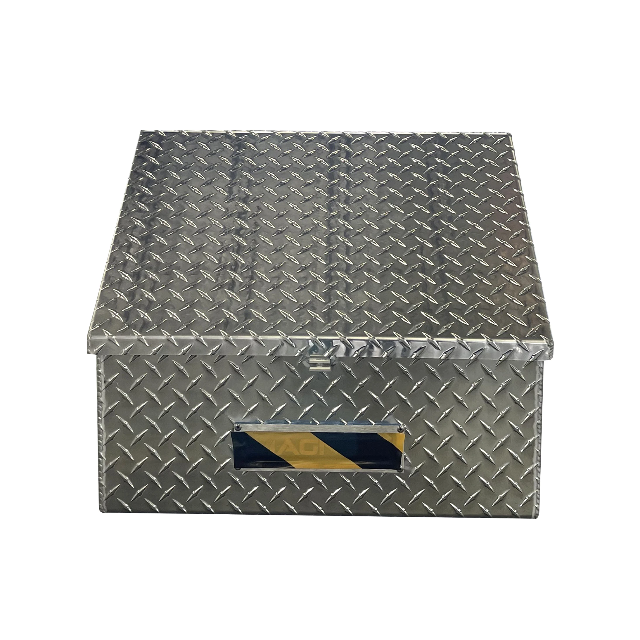 Factory direct sale custom heavy duty tool box aluminum checker tool storage with top opening lid