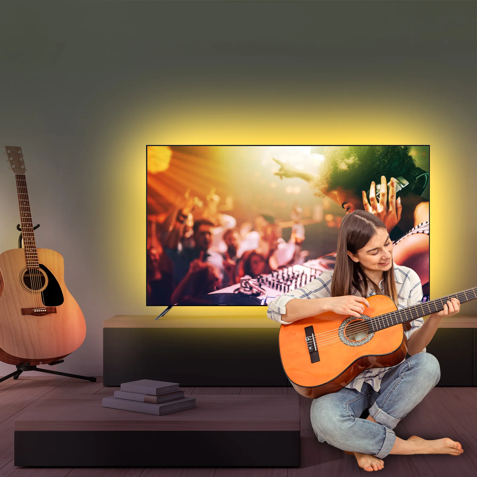 Hdmi Sync Box With Led Tv Backlight HDMI 2.0 Sync Box TV LED Backlight Kit Immersion Ambient Lighting Strips