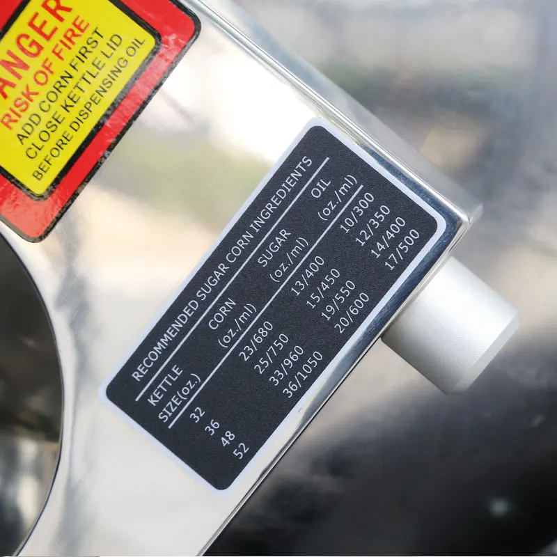 XFD Popcorn Machine Maker 32oz /52 oz Gold Medal Cinema Popcorn Machine for Mushroom and Butterfly Popcorn