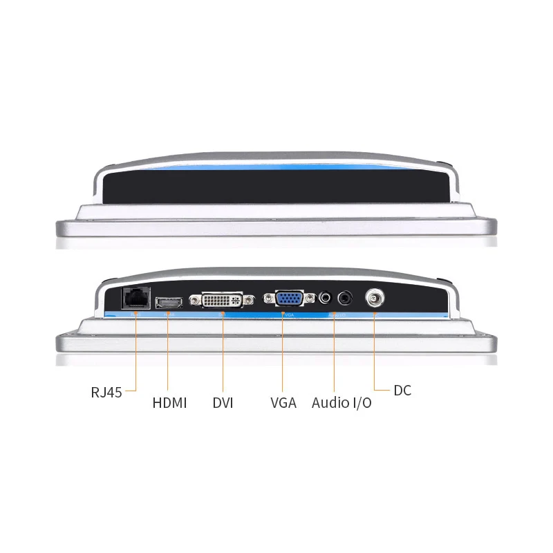 Промышленный PCAP/резистивный монитор с сенсорной панелью IP65 VESA 10,1 дюйма