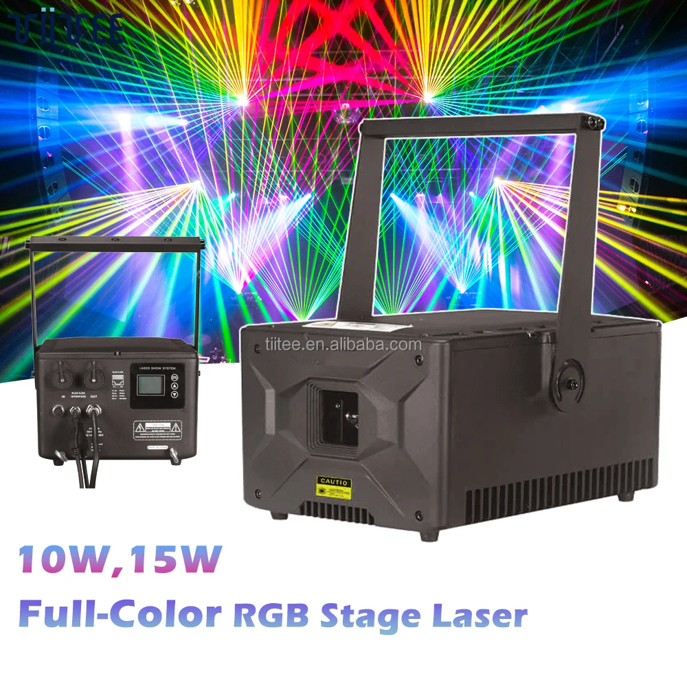 TIITEE завод 10 Вт уличный RGB анимационный лазерный свет Waterpoof Гладкий клубный лазер dj Лазерный диско