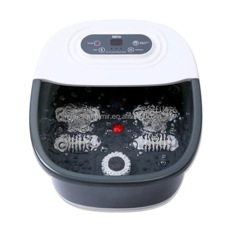 Portable Shiatsu Pedicure Light Relaxing Multifunction Foot Spa Bath Massage Machine With Water Fast Heating