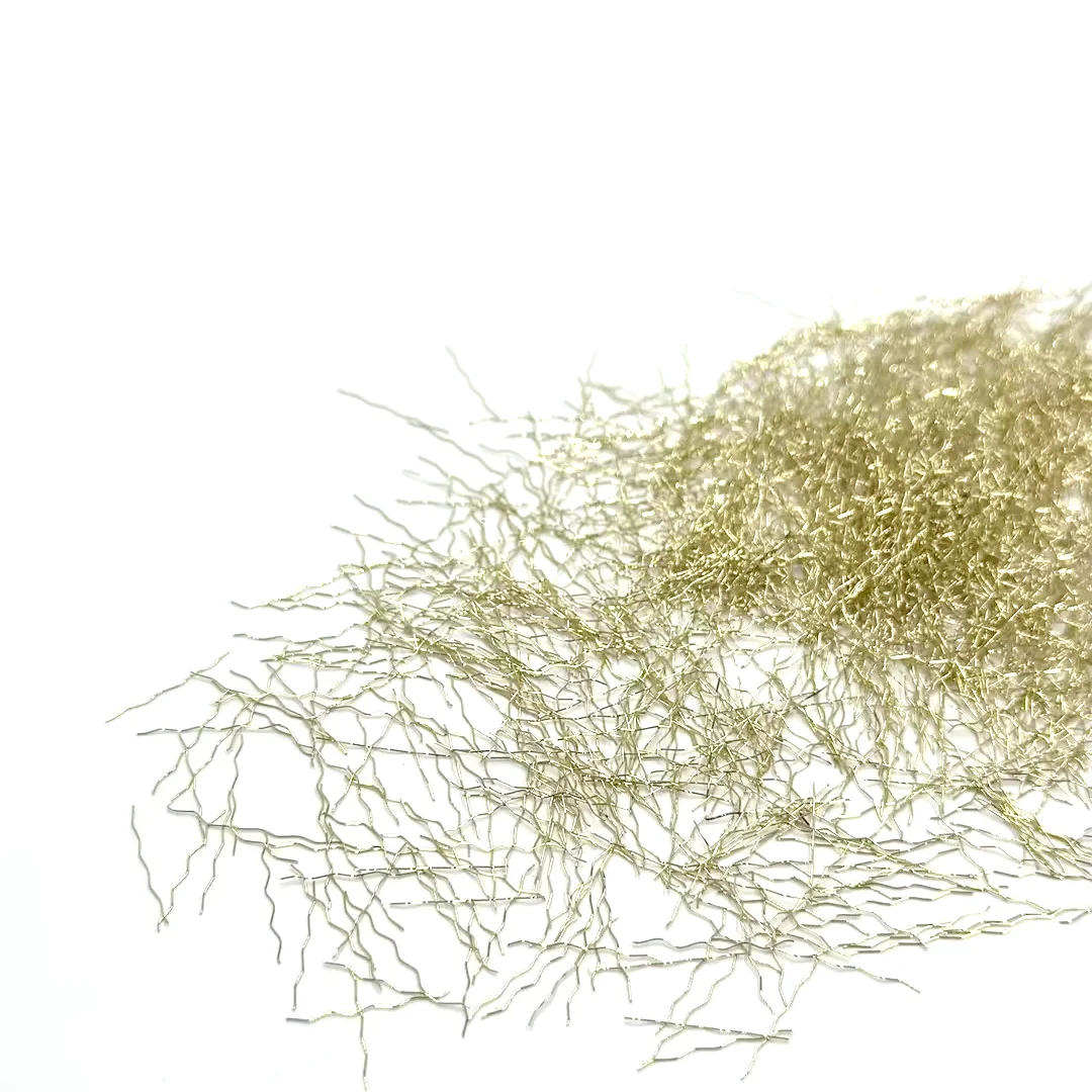 High Strength Corrosion Resistance Steel Fiber Easy Disperse Corrugated Copper Plated Fiber Building Metal Building Material