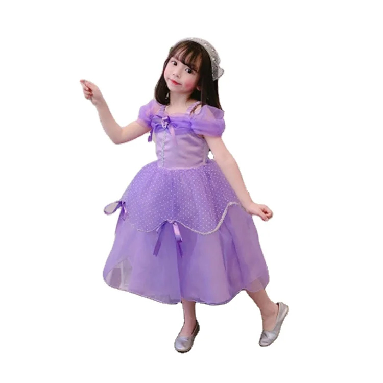 Summer Princess dress 2021 Girl Elsa Anna Dress Costumes Kid Party Dresses Baby Girl Clothes Unicorn Tianan Belle Arabian Girls