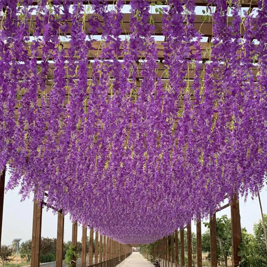 Artificial Flower Wisteria Bulk Artificial Flower For Decoration Wall Flowers