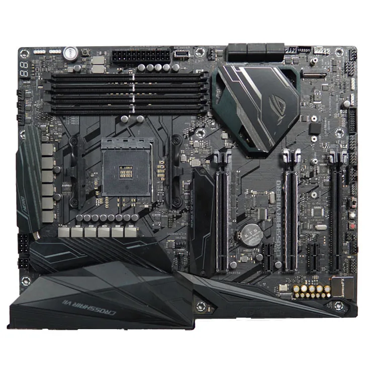 Профессиональное производство, материнская плата CROSSHAIR VII H ERO AMD X470 64 ГБ, материнская плата
