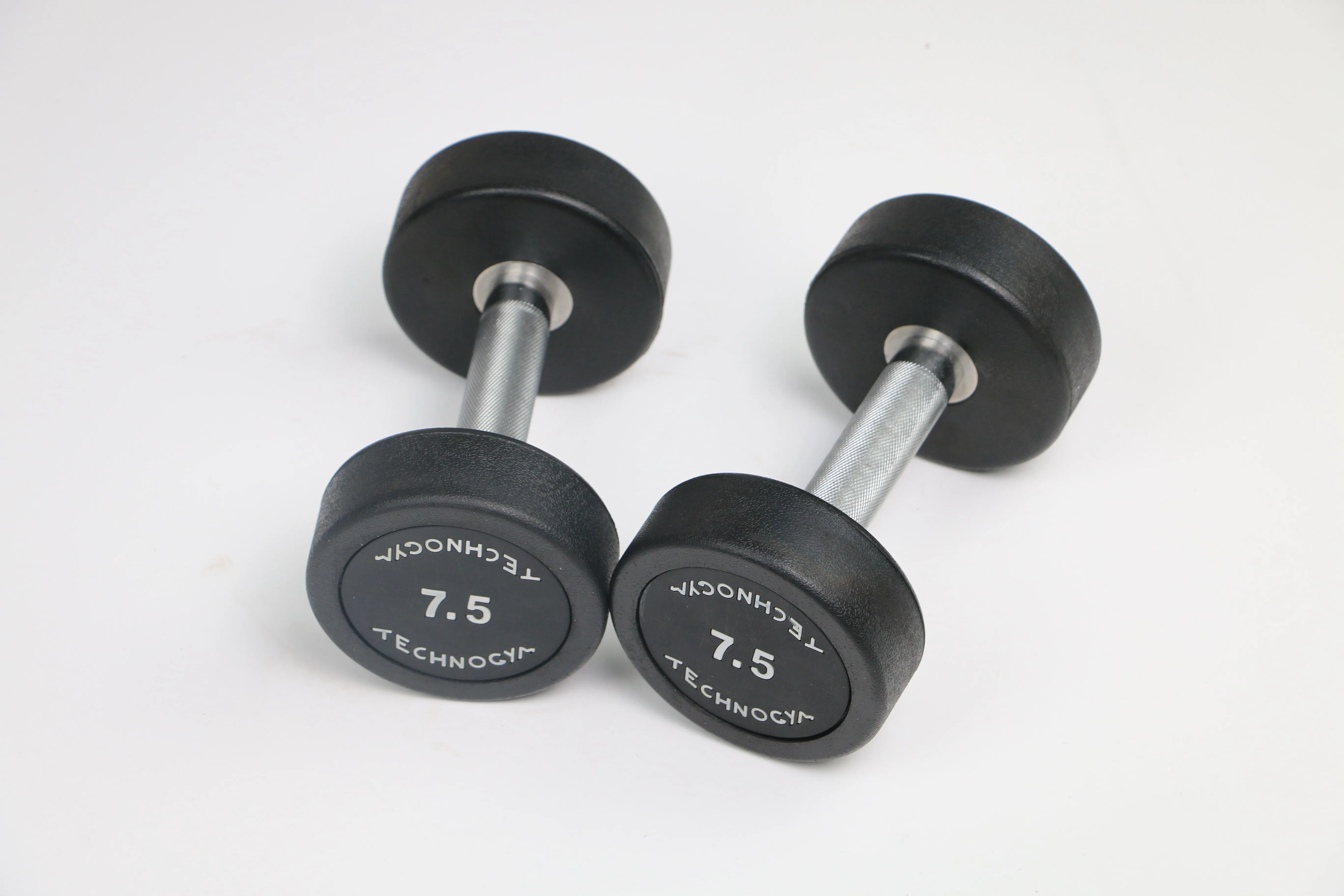 Round shape Techno Gym  Rubber Coating Gym Dumbbell Weights Rubber Round Dumbbells