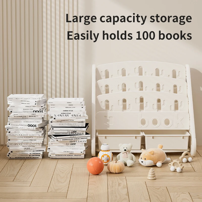 Kindergarten Baby Storage Bookcase Bookshelf  Furniture Sets Kids Plastic Book Shelf Drawer Toys Storage Children Cabinets